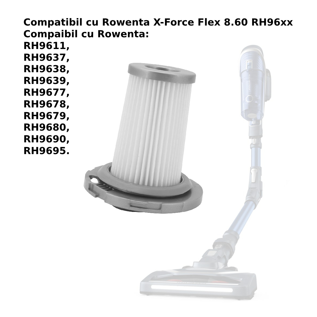 filtru Compaibil cu Rowenta RH9611 RH9637 RH9638 RH9639 RH9677 RH9678 RH9679 RH9680 RH9690 RH9695