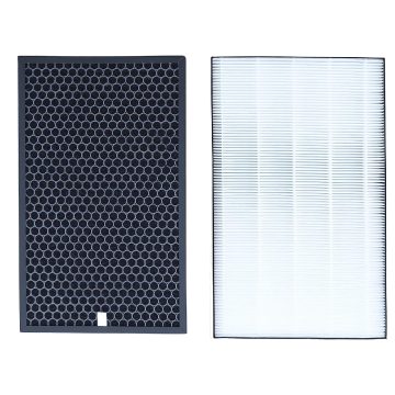 Set 2 filtre, hepa carbon de la PAA-home® compatibile cu purificatorul Sharp KC-D40E-W KC-D50 KC-E50 KC-F50 KC-D40E
