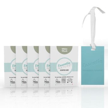 Pachet 5 Carduri parfumate pentru dulap, locuinta sau auto Mosc Alb